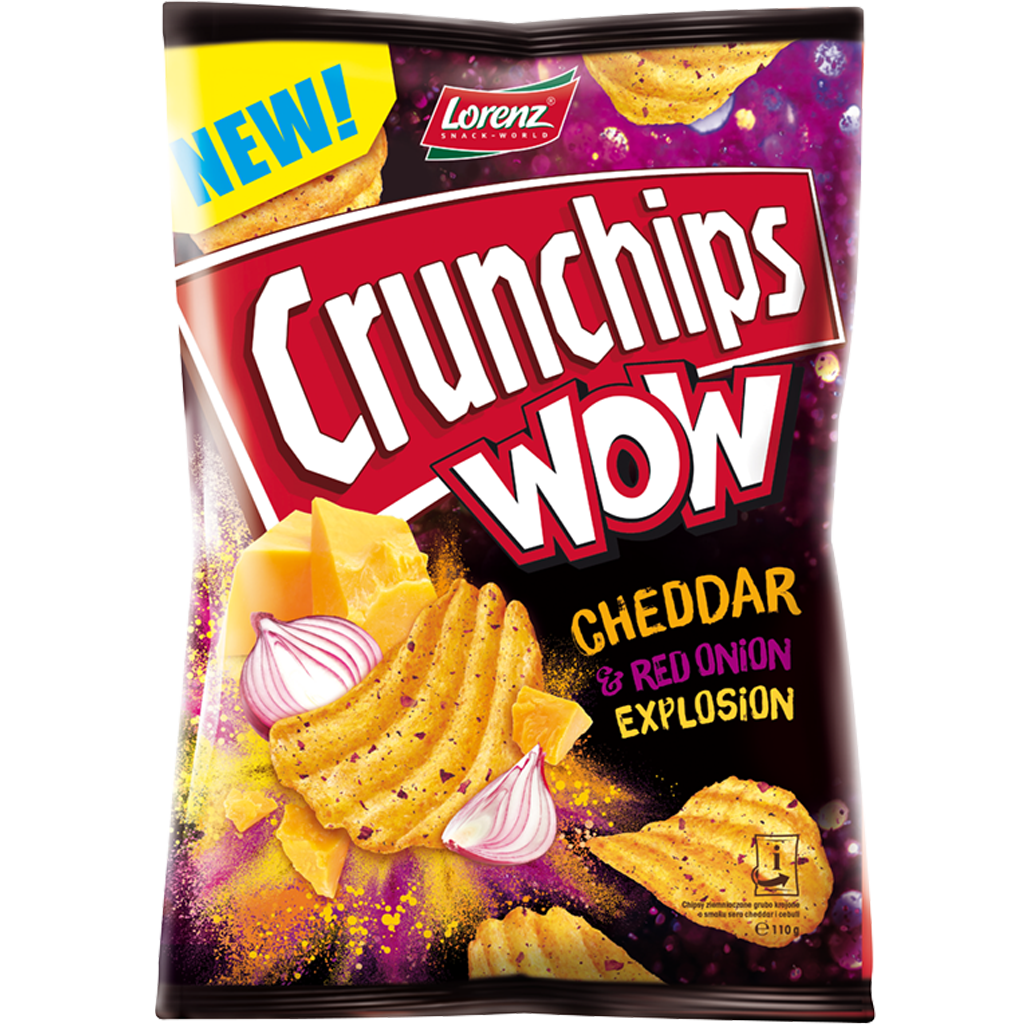 Crunchips WOW Cheddar Red Onion