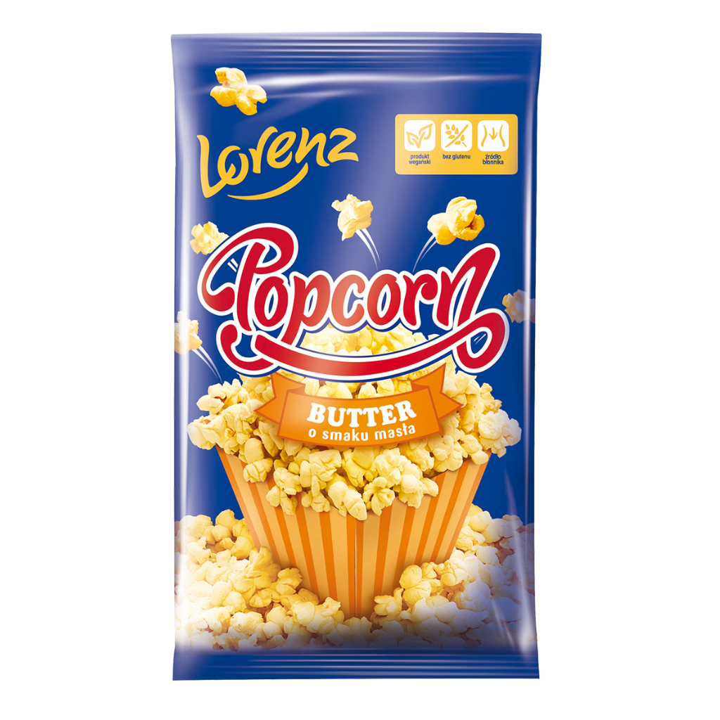 Popcorn o smaku masła