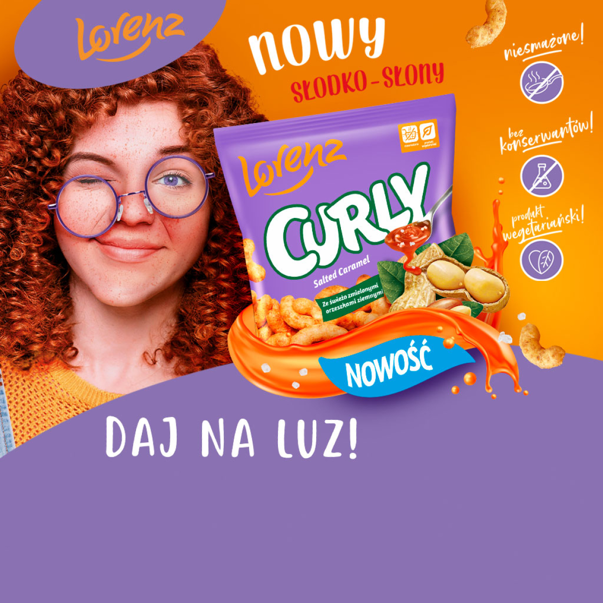 Curly Słony Karmel 100g