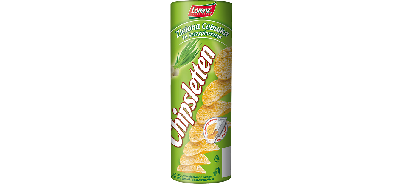 Chipsletten Zielona Cebulka ze szczypiorkiem