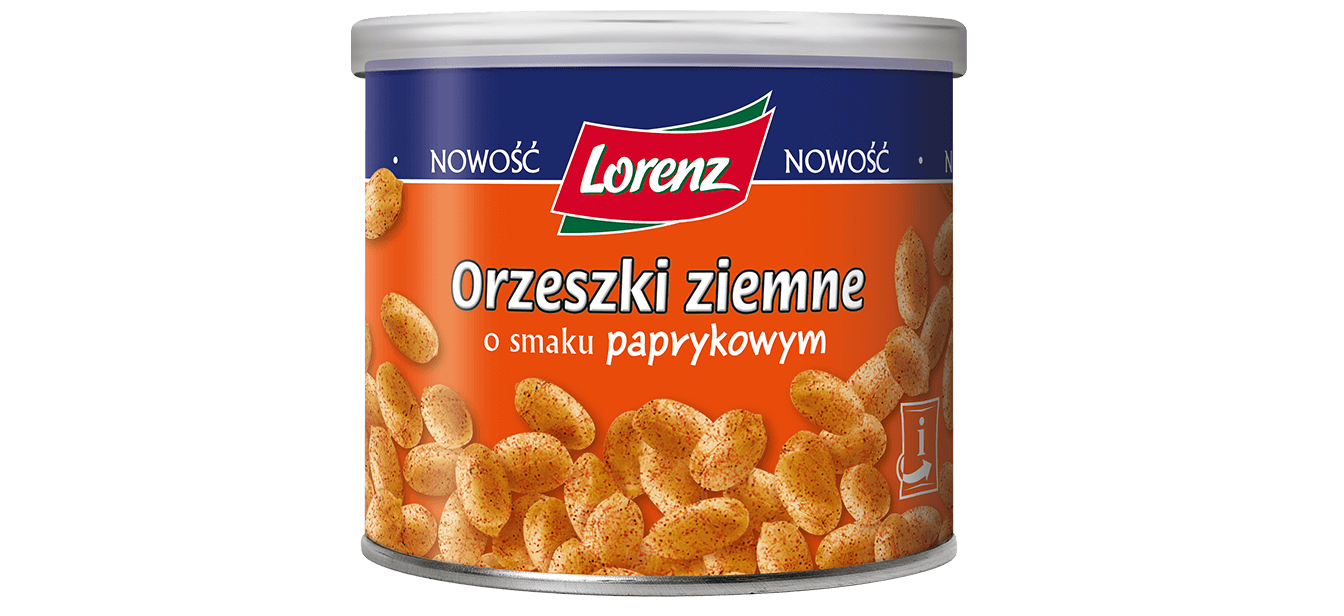 Orzeszki Ziemne Prażone o smaku paprykowym