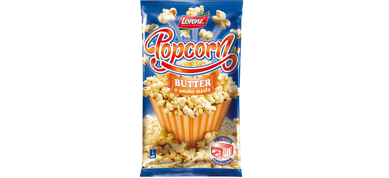 Popcorn o smaku masła