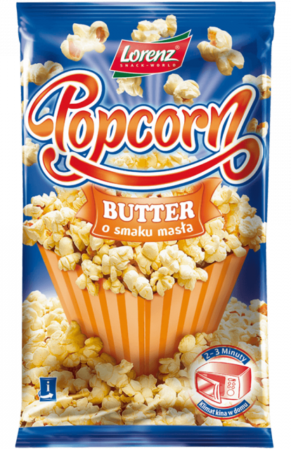 Popcorn o smaku masła